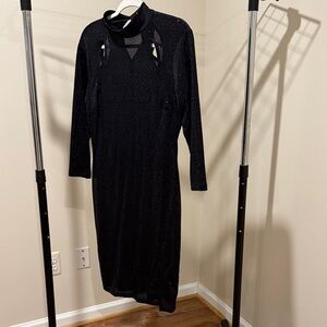 Chic Black Long Sleeve Dress